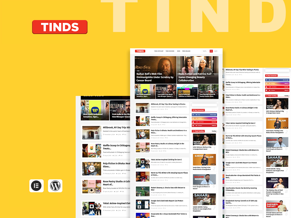 Tinds – WordPress Project